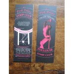 Marque pages - signet : le pink palace, toulouse strip club (17x5 cm)