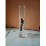 Soliflore verre motif etain