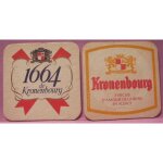 Sous - bock 1664 de kronenbourg - 3 si�cles d'amour de la bi�re en alsace - printed in rfa