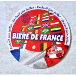 Sous bock biere kronenbourg . biere de france. exclusif juin juillet. speciale coupe du monde 1998
