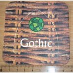 Sous bock gothic biere blonde