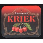 Sous - bock publicitaire sous - verre advertising glass mount bi�re beer kriek lindemans