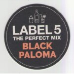 Sous verre cartonn� - whisky label 5 - the perfect mix black paloma
