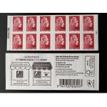 Spm st - pierre - et - miquelon france 2022 booklet mh carnet 12 tp marianne l'engagee numero adhesif ...