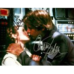 Star wars - carrie fisher - harrison ford photo dedicacees