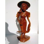 Statue bois balinaise