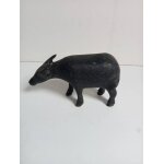 Statuette boeuf en bronze noirci longueur 11 cm hauteur 6 cm 330g, exellent etat
