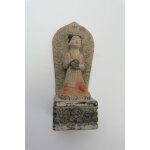 Statuette ceramique guan yin chine - signature en dessous