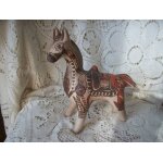 Statuette cheval ancienne poterie ameyaltepec guerrero mexique tirelire art tribal