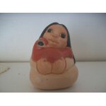 Statuette femme a l'oiseau poterie d'art chili Statuette femme a l'oiseau poterie d'art chili