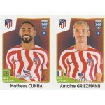 Stickers image vignette - panini foot fifa 365 - 2023 - n 146 a - 146 b - matheus cunha / antoine griezmann ...