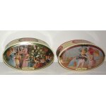 Suchard ancienne boite en fer ovale 2 boite vintage.