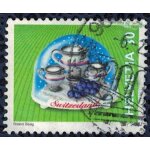 Suisse 2000 oblit�r� used boule a neige cruches a vin et grappe de raisin