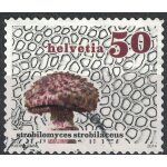 Suisse 2014 oblitr rond used champignon strobilomyces strobilaceus bolet pomme de pin su