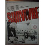 Survivre / survive! - 1976 - affiche originale plie 120 x 160 - accident d'avion