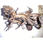Synoris attelage char a 2 chevaux attribu� a achille (lion sur le bouclier)