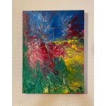 Tableau acrylique abstrait