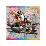 Tableau d�coration murale pop art mickey color by lascaz