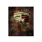 Tableau d�coration murale pop art porsche art lascaz