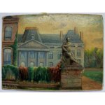 Tableau huile sur panneau signee Tableau huile sur panneau signee