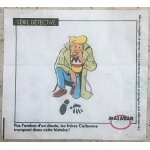 Tatouage malabar srie dtective, chewing - gum, vintage, figurine