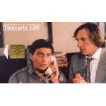 Telecarte 120 - telephone et cinema - 9 - gerard edpardieu et christian clavier - les anges gardiens ...