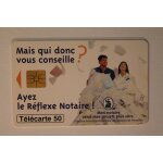 Télécarte 50 - ayez le réflexe notaire (10 / 96. 100 000 ex. ) Télécarte 50 - ayez le réflexe notaire (10 / 96. 100 000 ex. )