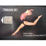 Telecarte 50 elodie lussac championne d'europe junior 93 Telecarte 50 elodie lussac championne d'europe junior 93