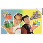 Telecarte italienne - sheda téléfonica - 10 000 lires - un couple souriant présentant des cartes téléphoniqu ... Telecarte italienne - sheda téléfonica - 10 000 lires - un couple souriant présentant des cartes téléphoniqu ...