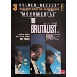 The brutalist / affiche cin�ma originale 120x160 cm roul�e. brady corbet - adrien brody - guy pearce ...