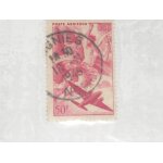 Timbre de 50 francs, france, poste arienne.