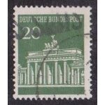Timbre d'allemagne de l'ouest n369 y&t 20 p vert fonc srie courante porte de brandebourg a berlin