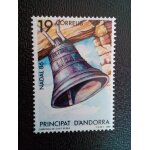 Timbre andorra yt 181 sries: nol la cloche de sant rom 1986 ( 70204 )