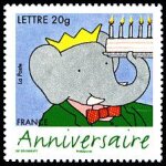 Timbre pour annivesaire babar Timbre pour annivesaire babar