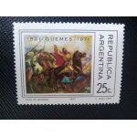 Timbre argentine yt 899 le g�n�ral m. m. g�emes (1785 - 1821), peinture de lorenzo gigli 1971 ( 121207 ...