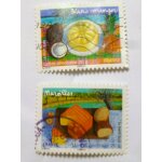 Timbre  blanc manger  et timbre  maroille