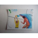 Timbre  cuba :jeux sportifs panamricains 1983 : volley ball .