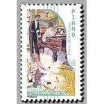 Timbre france 2010 oblit�r� - carnet musique - piano - prioritaire 20 g yt399