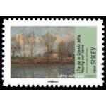 Timbre france 2013 oblit�r� - alfred sisley - l'�le de la grande jatte - yt adh�sif - n 825
