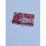 Timbre france lettre 20g oblit�r� autoadh�sif yvert n 512 - toile de jouy bourgoin - jallieu mus�e tissus ...