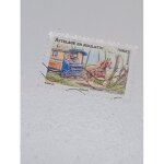 Timbre france lettre verte 20g autoadhesif yvert n 820 attelage en roulotte chevaux de trait de nos r�gions ...