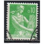 Timbre france oblitr , n yvert et tellier 1231 = 10 centimes , moissonneuse