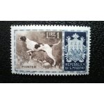 Timbre france (yt 1204 ) 1956 s�ries: chien pointer (canis lupus familiaris)