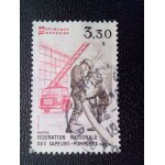 Timbre france yt 2233 centenaire de la f�d�ration nationale des pompiers 1982 ( 5612 )