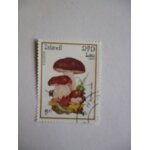 Timbre  laos 1985 :champignon : boletus edulis :bolet ou cpe .