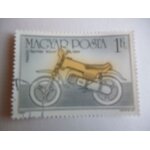 Timbre  magyar posta 1985 :moto sprinter 50 cm3 :1984 .