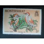 Timbre montserrat y t 535 hron garde - boeuf (bubulcus ibis) 1984 ( 010507 )