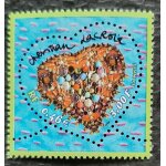 Timbre n 3368 - saint valentin - coeur christian lacroix - 2001