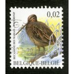 Timbre oblitr belgique - belgie, bcassine des marais, 0. 02