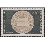 Timbre oblitr  cinquantenaire des comptes courants postaux (chques postaux) - n 1542